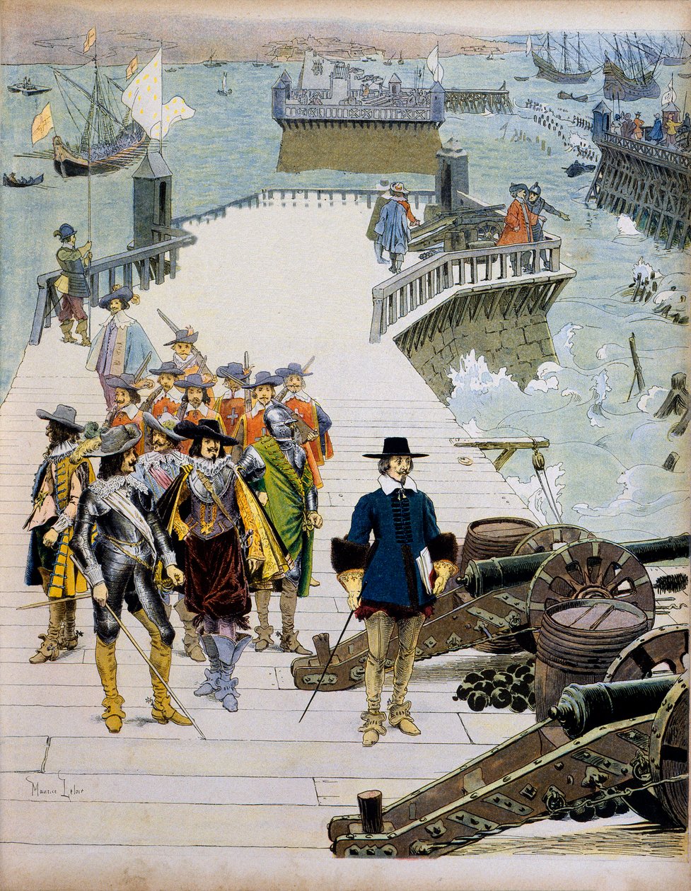 Fransa Tarihi: Siege de la Rochelle Bölümü by Maurice Leloir