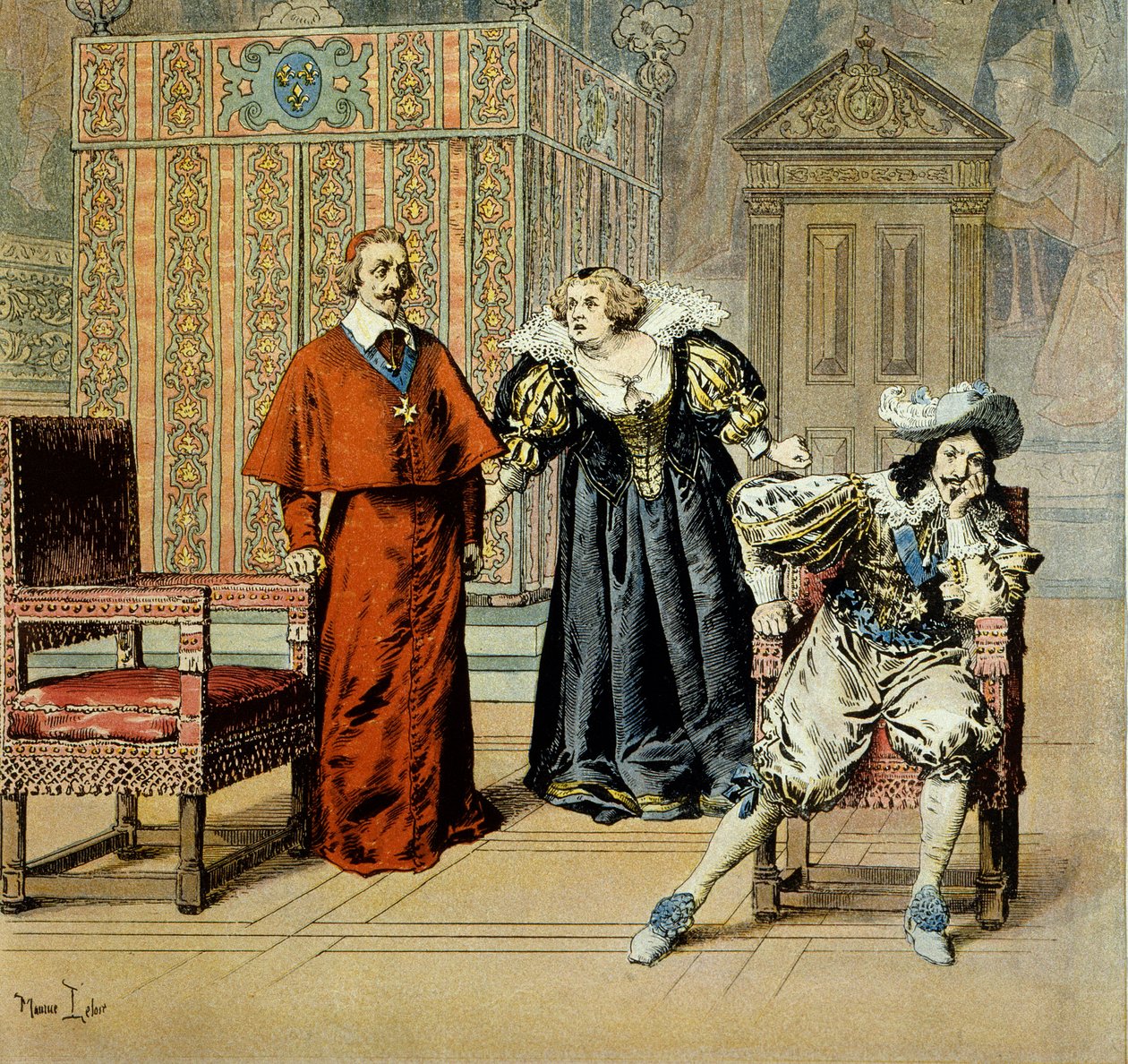 Fransa Tarihi: Dupes Günü: Kardinal de Richelieu (Armand Jean du Plessis by Maurice Leloir