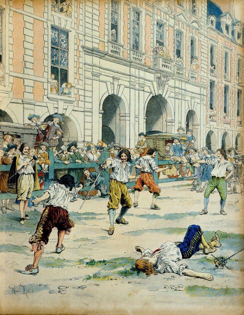 Fransa Tarihi: Kardinal Richelieu (Armand Jean du Plessis) tarafından yeni düzenleme (yasa) by Maurice Leloir