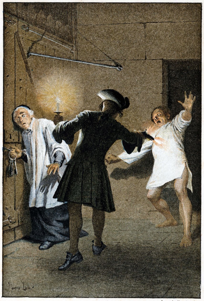 Kaçış - Fransız yazar Abbe Prevost (1697-1763) tarafından “Manon Lescaut ve Chevalier Des Grieux Tarihinde”. Maurice Leloir