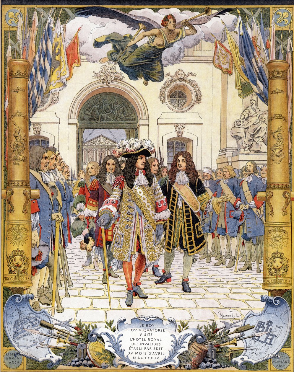 Le Roi-Soleil (Kral Soleil veya Büyük Louis by Maurice Leloir