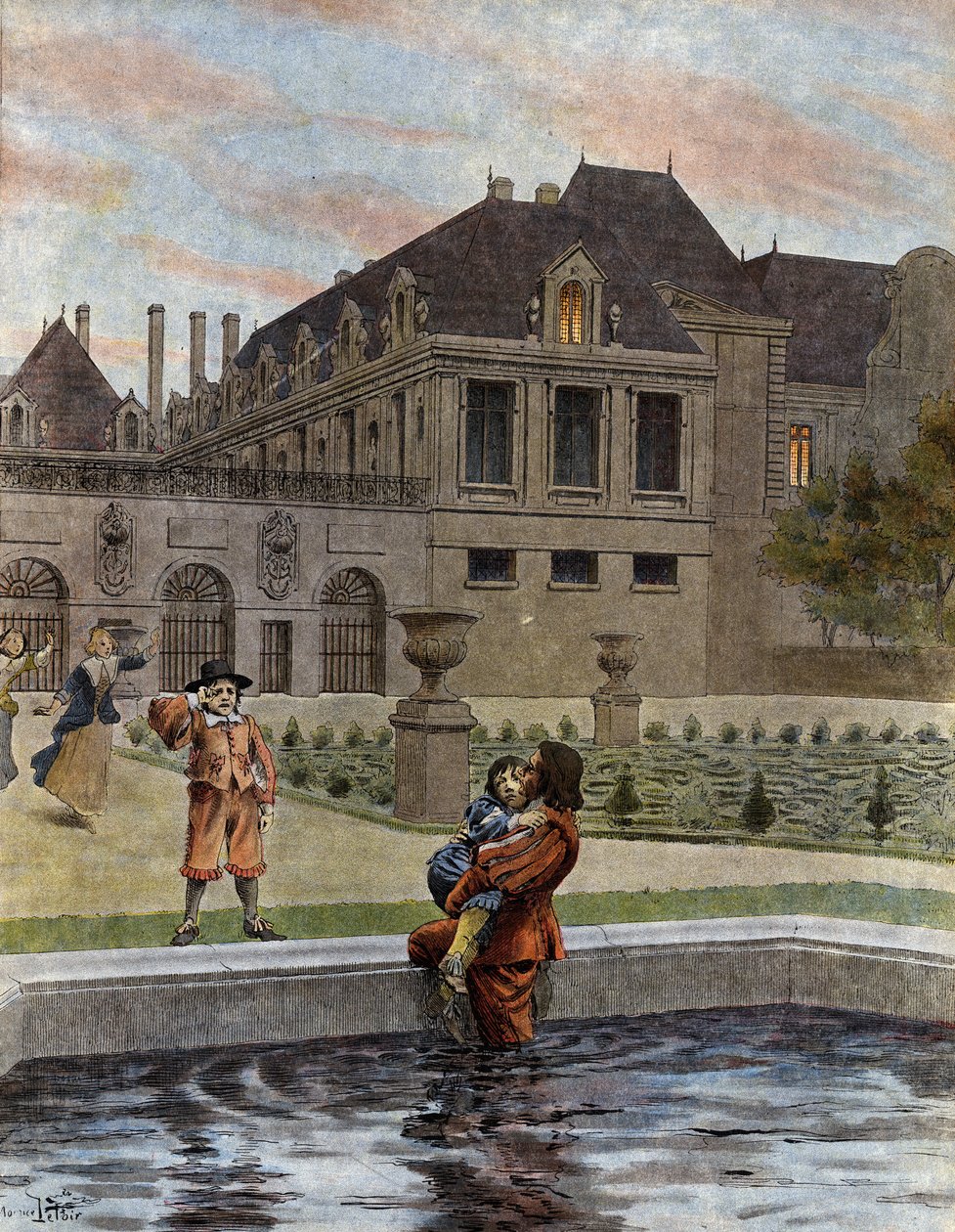 Le Roi-Soleil (Kral Soleil veya Büyük Louis) olarak bilinen XIV. by Maurice Leloir