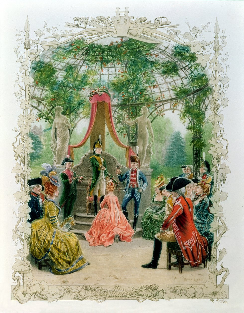 1785 dolaylarında bir Mason Hanımın Masonik İnisiyasyon Töreni, 1890 by Maurice Leloir