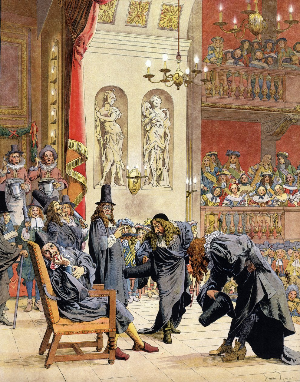Moliere (Jean Baptiste Poquelin) by Maurice Leloir
