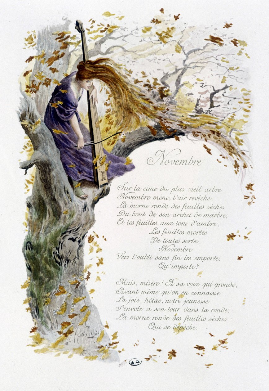 Kasım ““Ayın Şarkısı””, Jérôme Doucet, illüstrasyon - Maurice Leloir, ed. Reims 1904. L. Michaud by Maurice Leloir