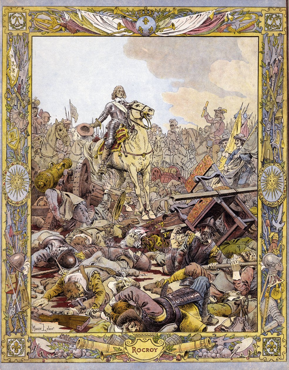Büyük Conde (1621-1686) olarak bilinen Bourbon Conde Prensi Louis II (Bourbon-Conde), Enghien Dükü İspanyollara karşı Rocroi (Rocroy) Savaşı