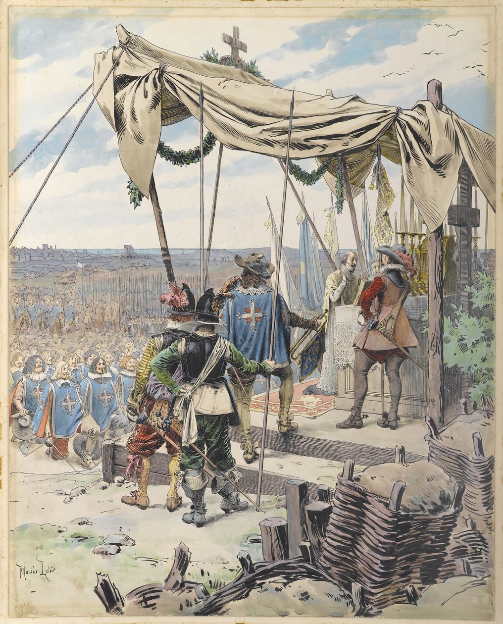 Richelieu Savaştan Önce, c. 1900. by Maurice Leloir