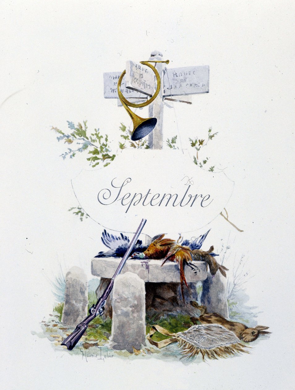 Eylül “Ayın Şarkısı”, Jérôme Doucet, illüstrasyon - Maurice Leloir, ed. Reims 1904. L. Michaud by Maurice Leloir