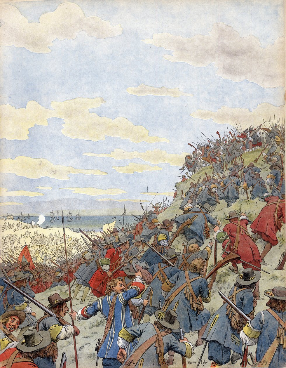 Kum Tepeleri Savaşı (Dunkirk yakınlarında) by Maurice Leloir
