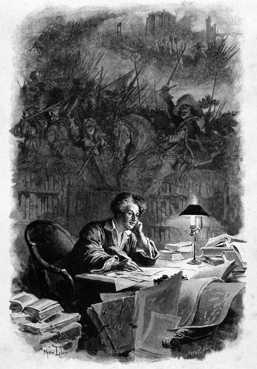 Fransız yazar Alexandre Dumas (1802-1870), 1840
