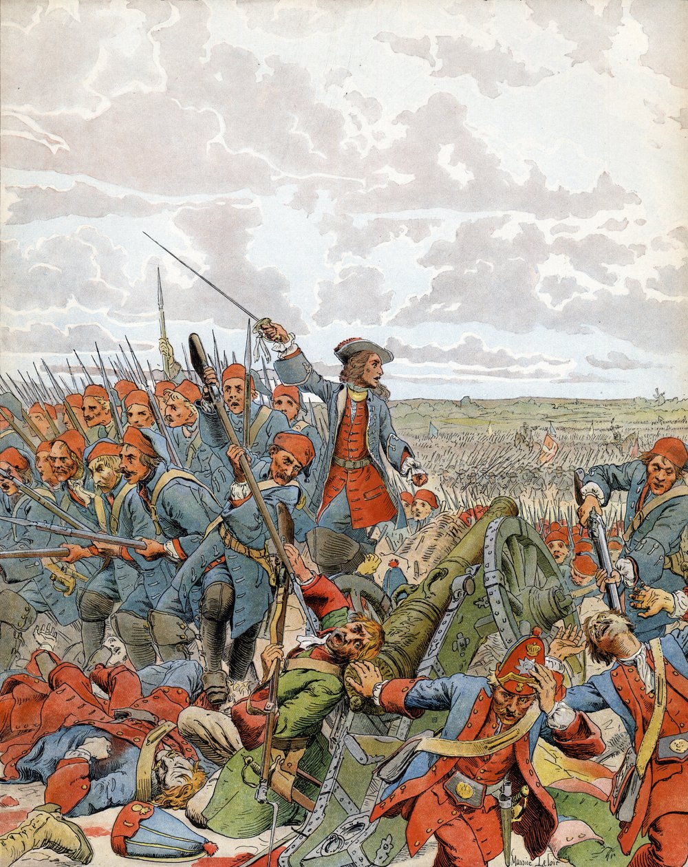 İspanyol Veraset Savaşı. Denain Savaşı, 24 Temmuz by Maurice Leloir
