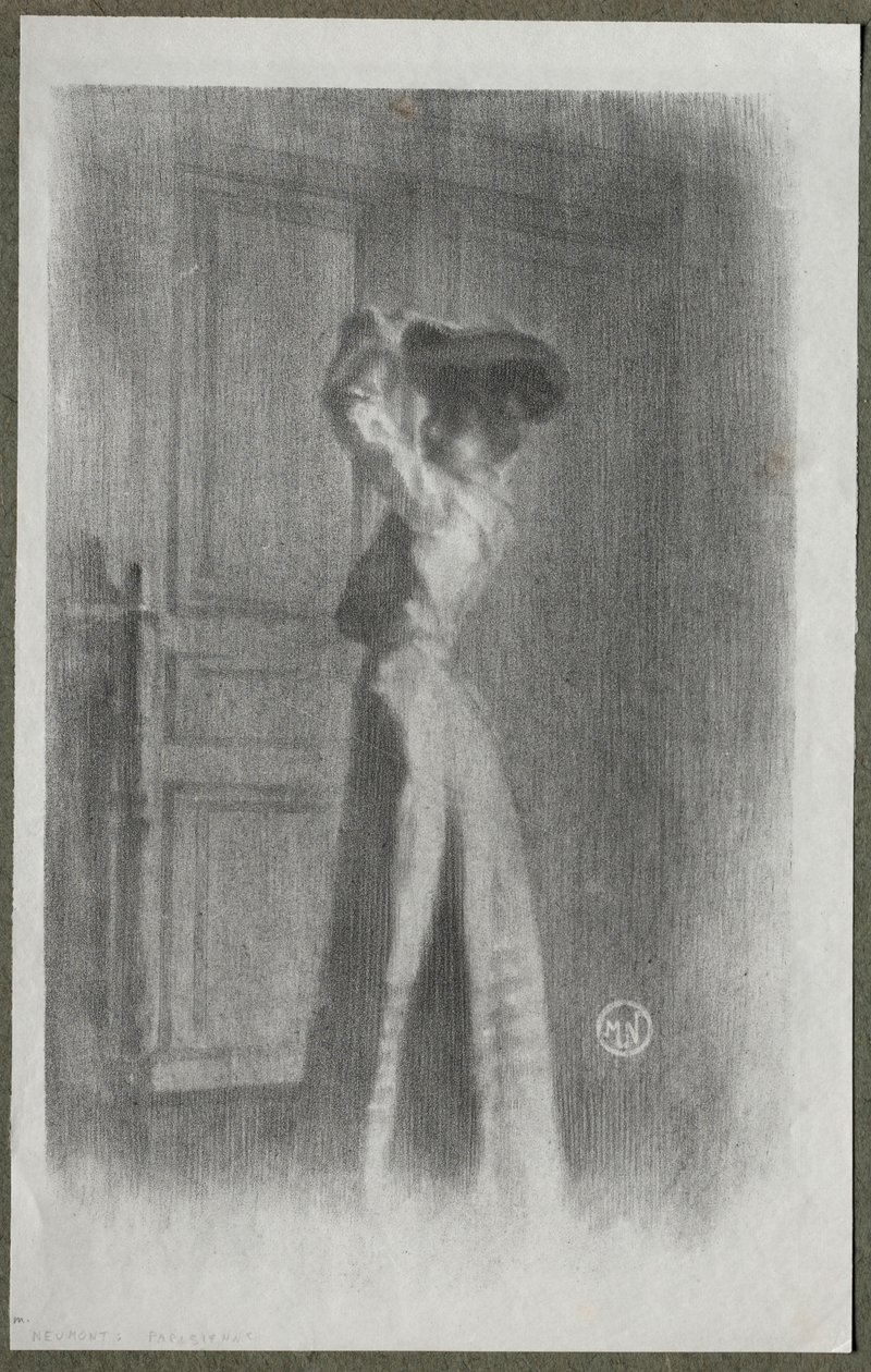 Şık Kadın, c. 1900. by Maurice Louis Henri Neumont