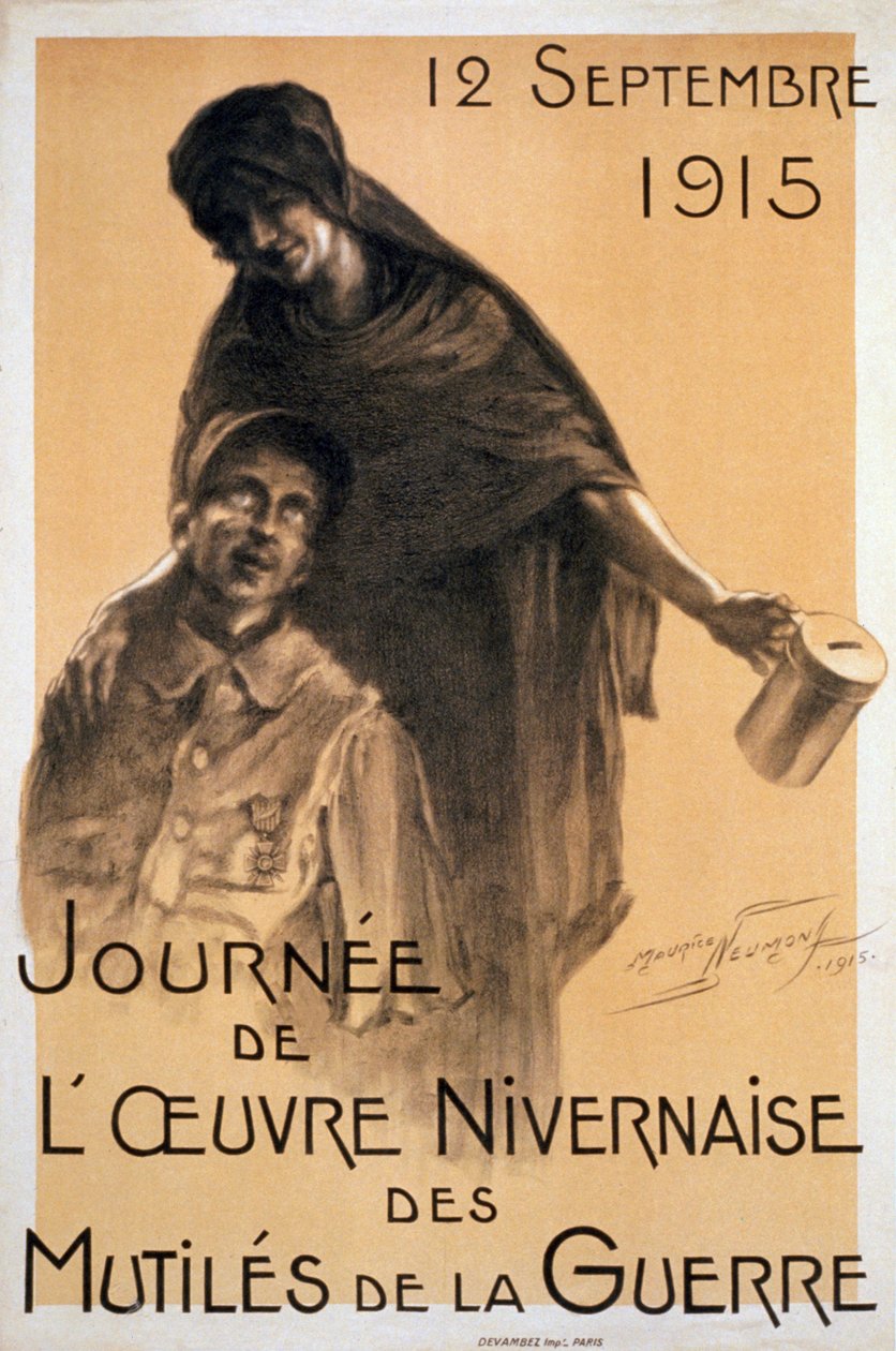 Savaş Engelliler Fonu için Nivernaise Günü, 1915 by Maurice Louis Henri Neumont