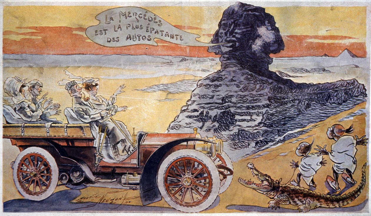 Mercedes en muhteşem araba, 1900 dolayları (resim) by Maurice Neumont