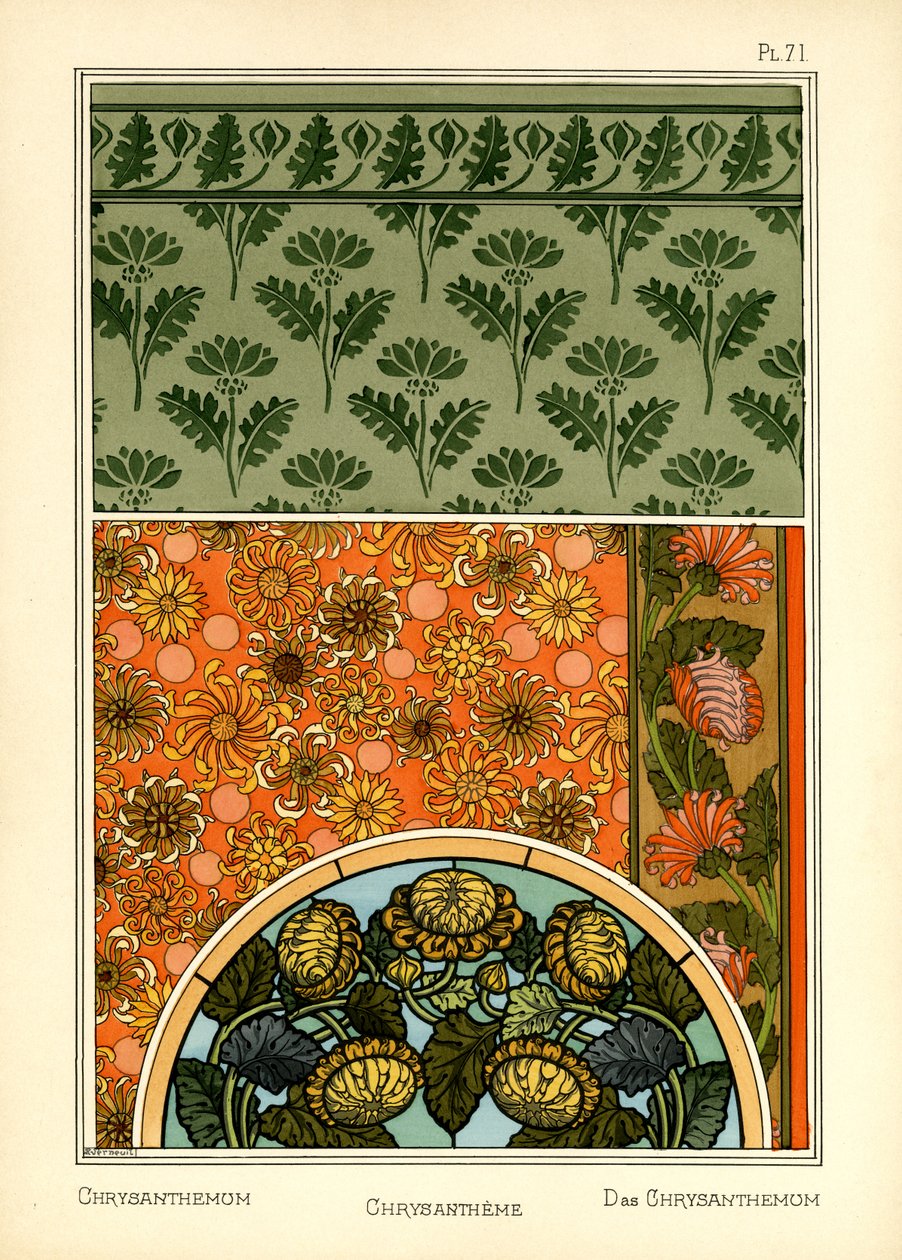 Krizantem (renkli taş) by Maurice Pillard Verneuil