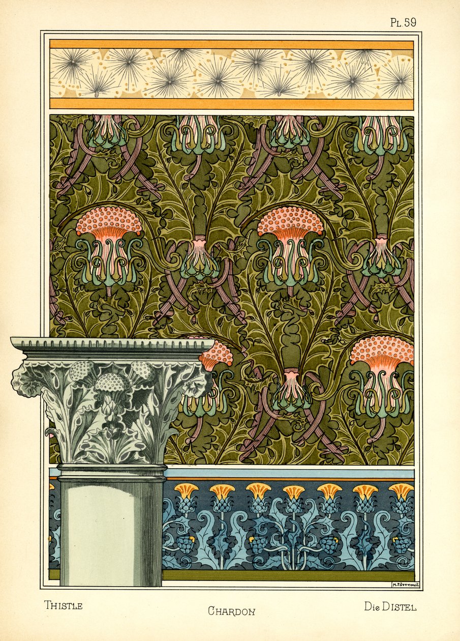 Thistle (renkli taş) by Maurice Pillard Verneuil