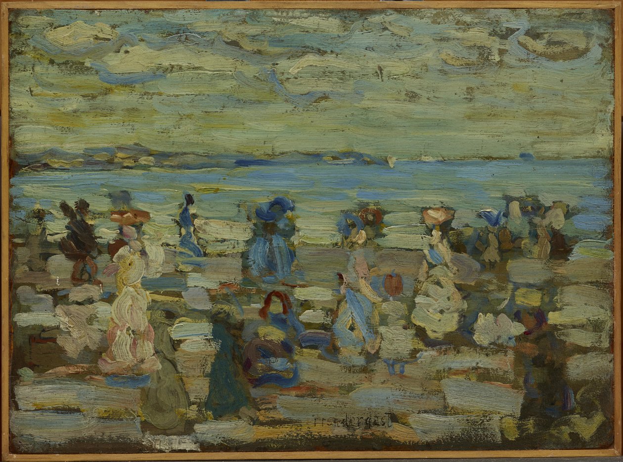 plaj sahnesi by Maurice Brazil Prendergast