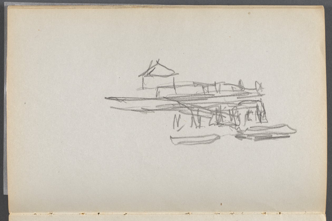 Eskiz defteri, The Dells, N° 127, sayfa 060: Rıhtım by Maurice Prendergast