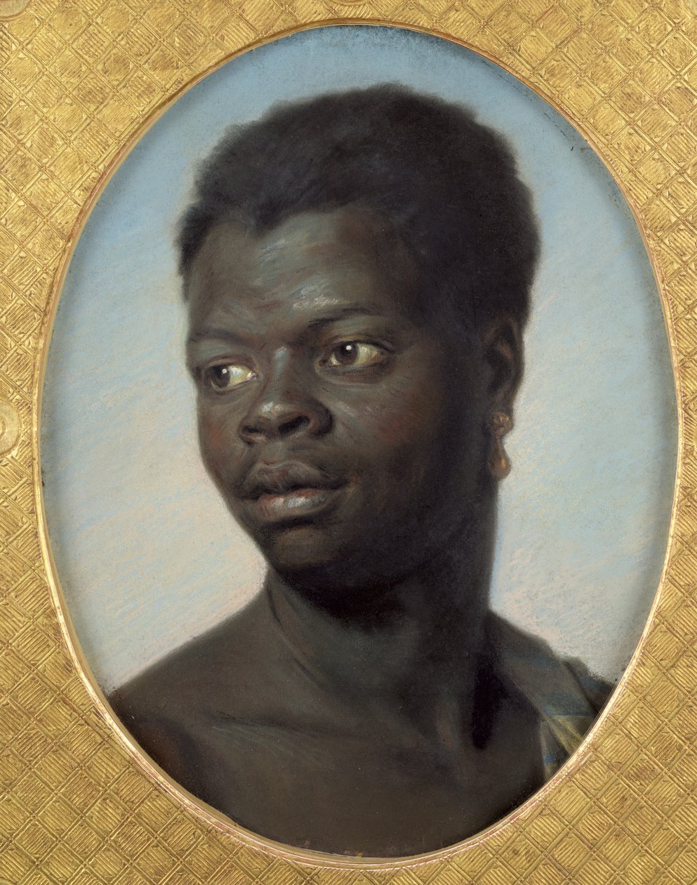 Genç bir zencinin portresi, 1751 dolayları (kağıt üzerine pastel) by Maurice Quentin de La Tour