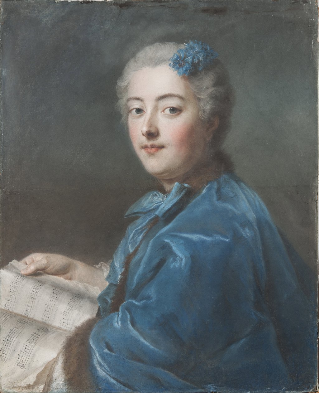 Marie Sophie de Courcillon, Picquigny Düşesi, Rohan Prensesi (1713-1756), La Tour, Maurice Quentin de (1704-1788) tarafından. Kağıt üzerine pastel, c. 1740. Boyutlar: 61 x 49.7 cm. Ulusal Müze Stockholm by Maurice Quentin de La Tour