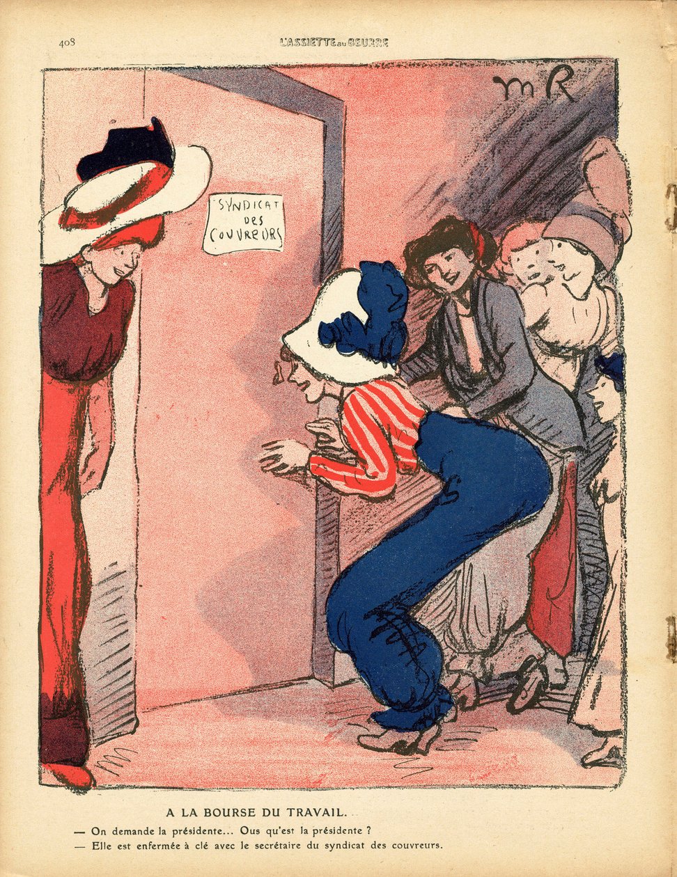 494 Numaralı Tereyağı Tabağı, Renklerde Hiciv by Maurice Radiguet