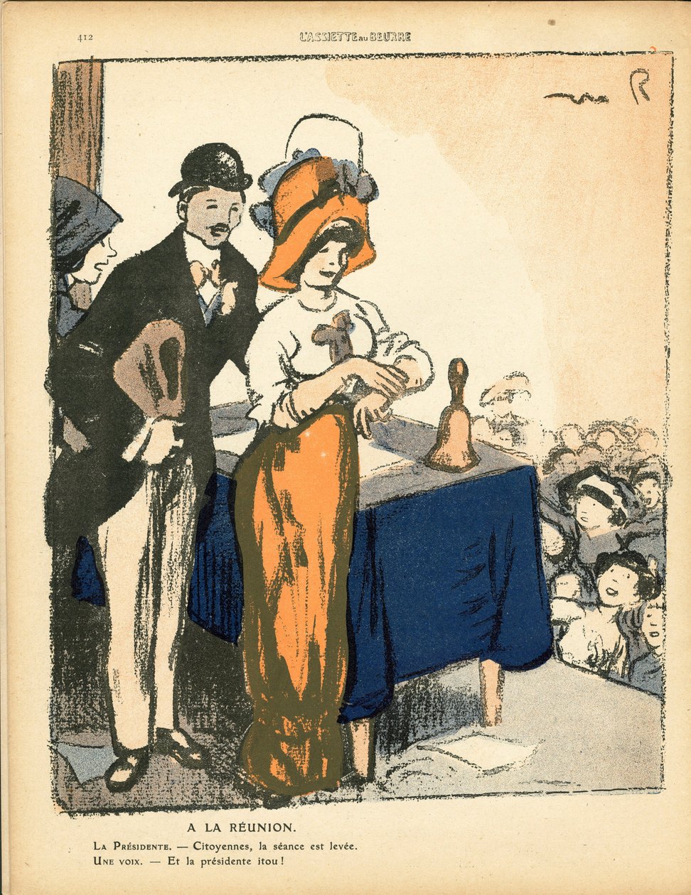 494 Numaralı Tereyağı Tabağı, Renklerde Hiciv by Maurice Radiguet