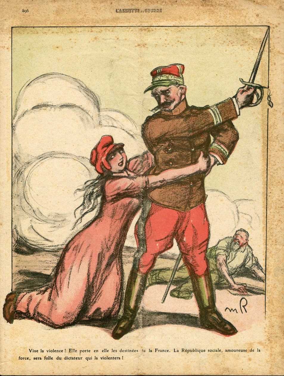 Tereyağı Tabağı, 524 numara, Satirik renkli by Maurice Radiguet