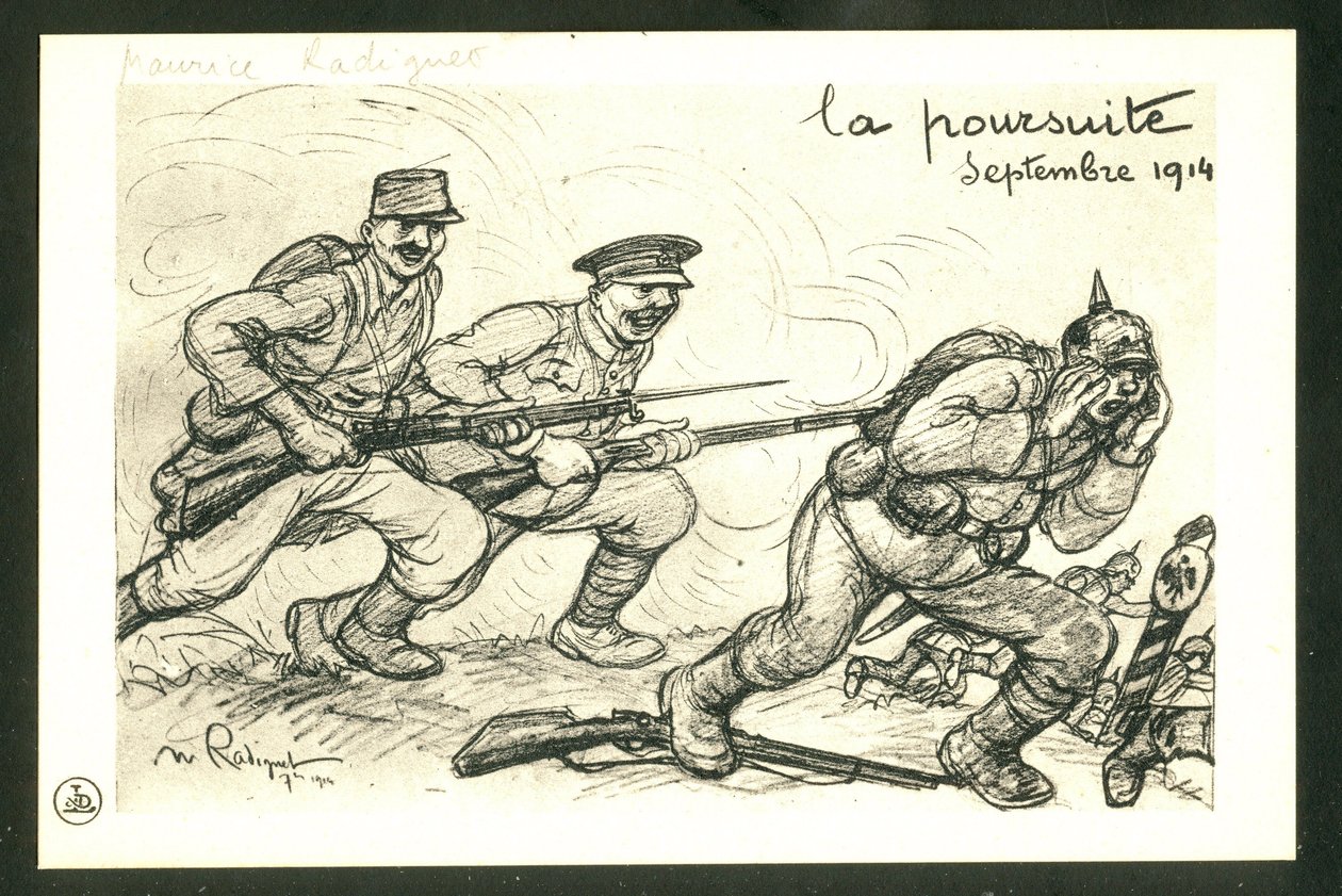 Kartpostal, Siyah Beyaz Hiciv by Maurice Radiguet