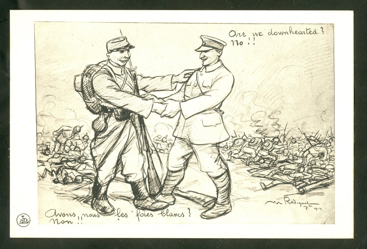 Kartpostal, Siyah Beyaz Hiciv by Maurice Radiguet