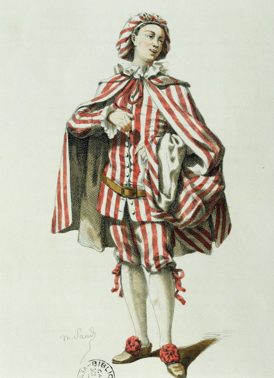 Mezzetino, Maurice Sand (1823-1889) tarafından by Maurice Sand