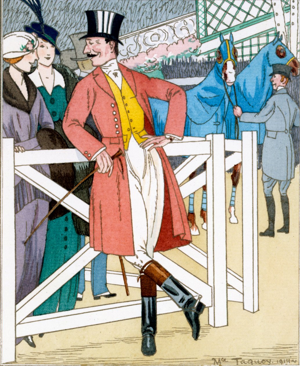 "Gazette du Bon Ton": No. 4, Les Propos Des Obligantes, Concours Hippique için düzenlendi by Maurice Taquoy
