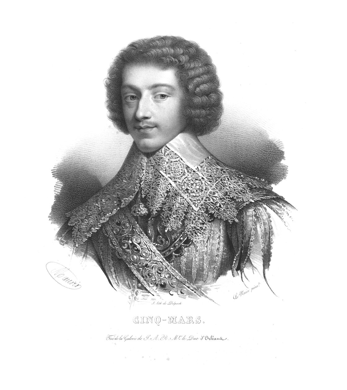 Henri Coiffier de Ruzé, Cinq-Mars Markisi, c1820s. by Maurin