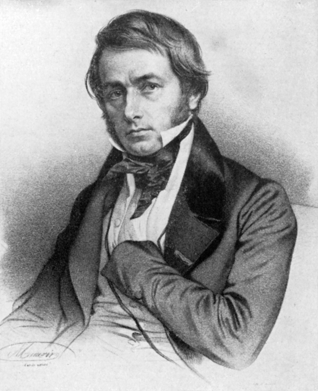 Victor Cousin, Fransız filozof, 19. yüzyıl by Maurin