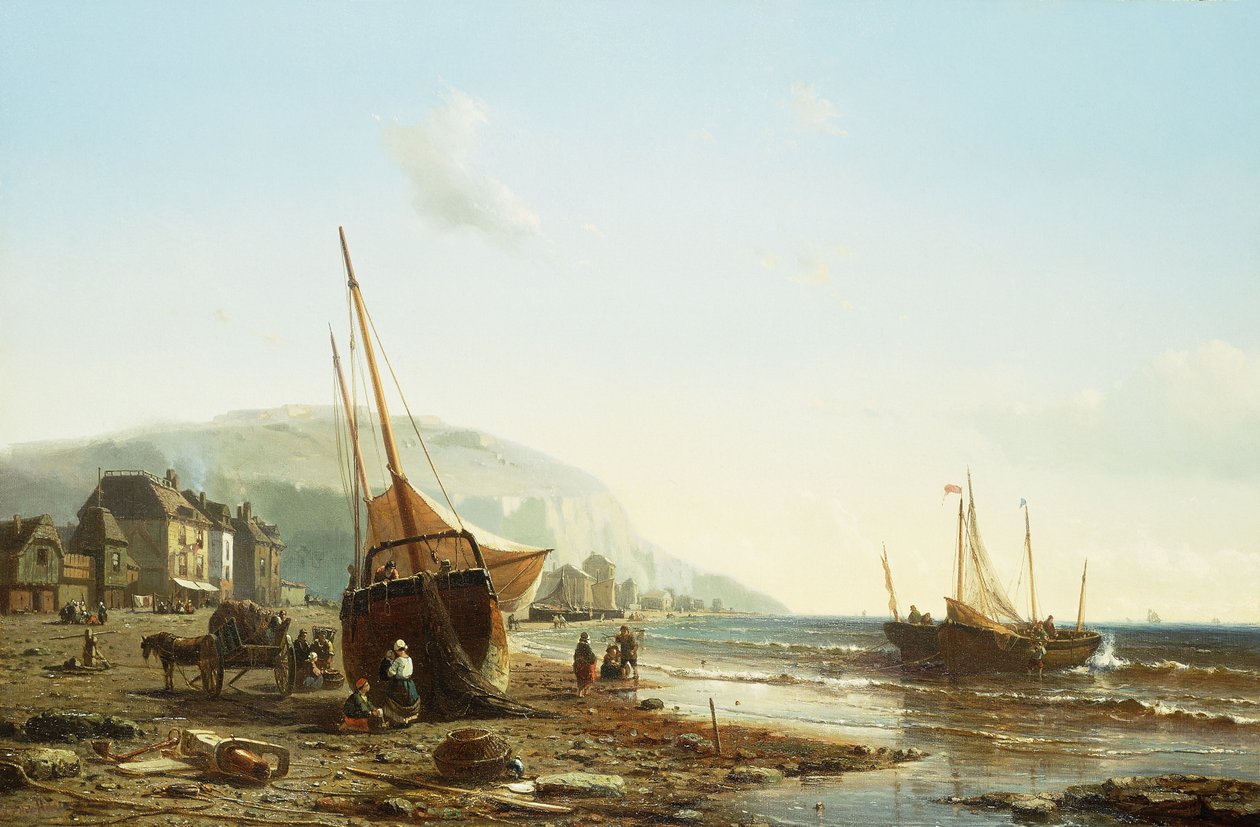 Normandiya kıyısında, by Mauritz Frederik Hendrik De Haas