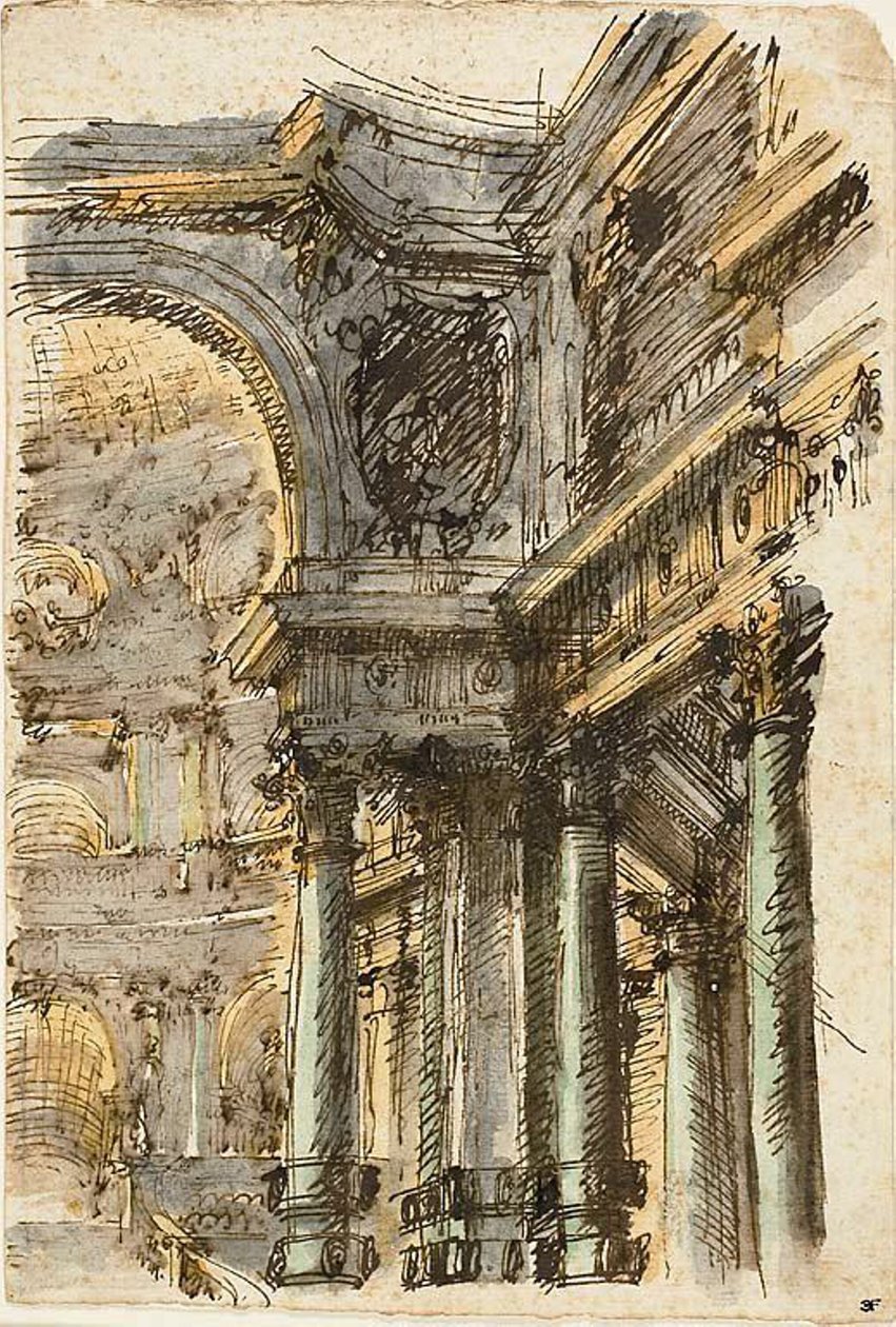 Mimari Fantezi (rekto); Mimari Detaylar (versi) by Mauro Antonio Tesi