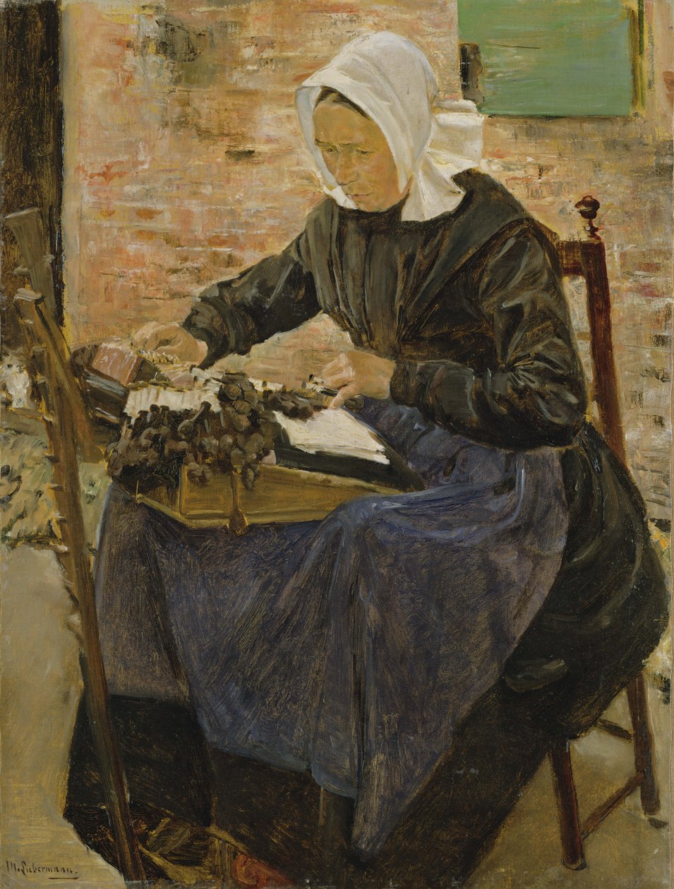 Hollandalı Bir Dantelci, 1881 by Max Liebermann
