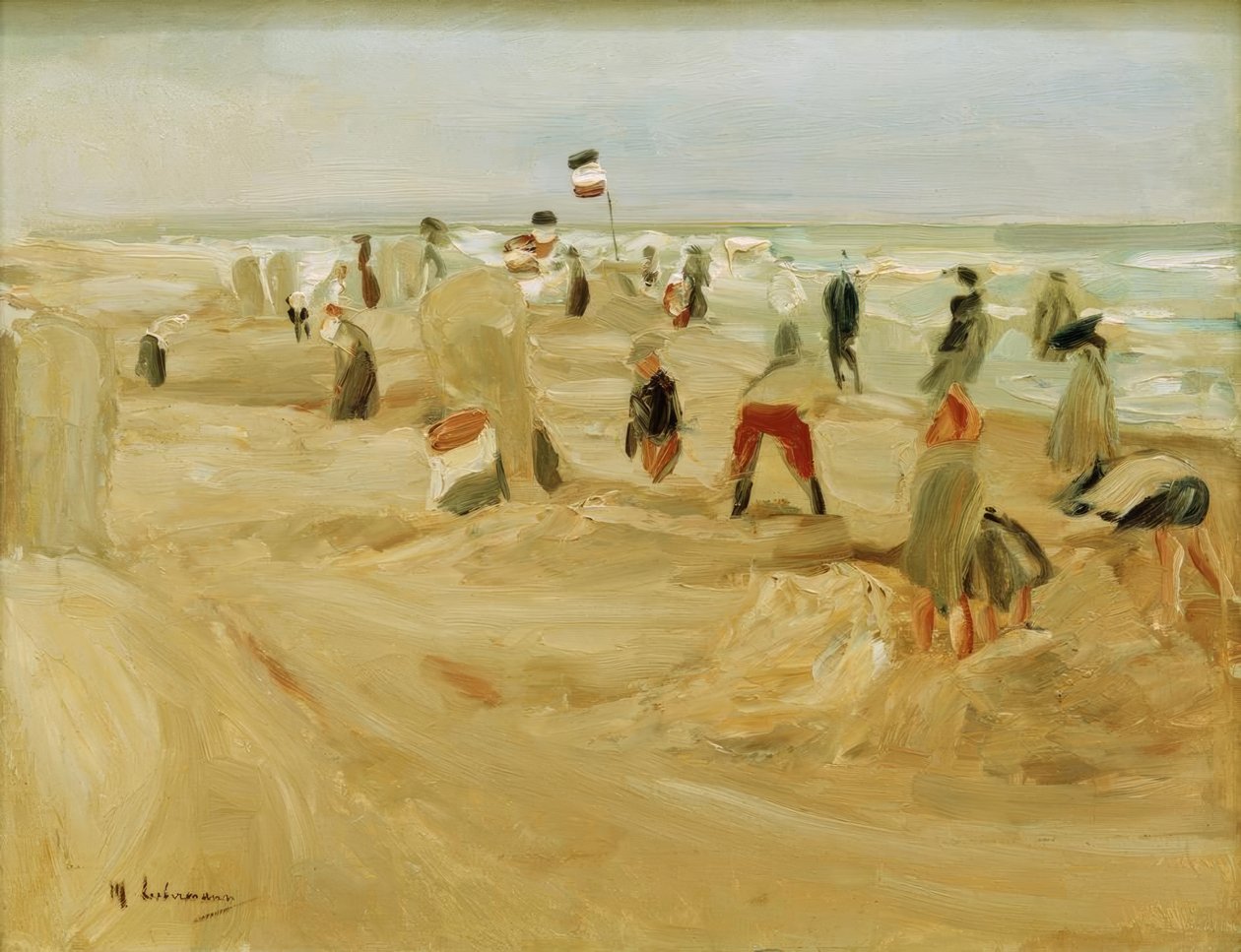 Am Strand von Noordwijk by Max Liebermann