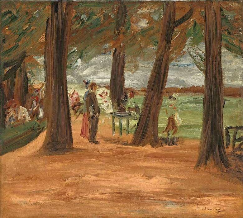 Bira bahçesi - restoran bahçesi by Max Liebermann