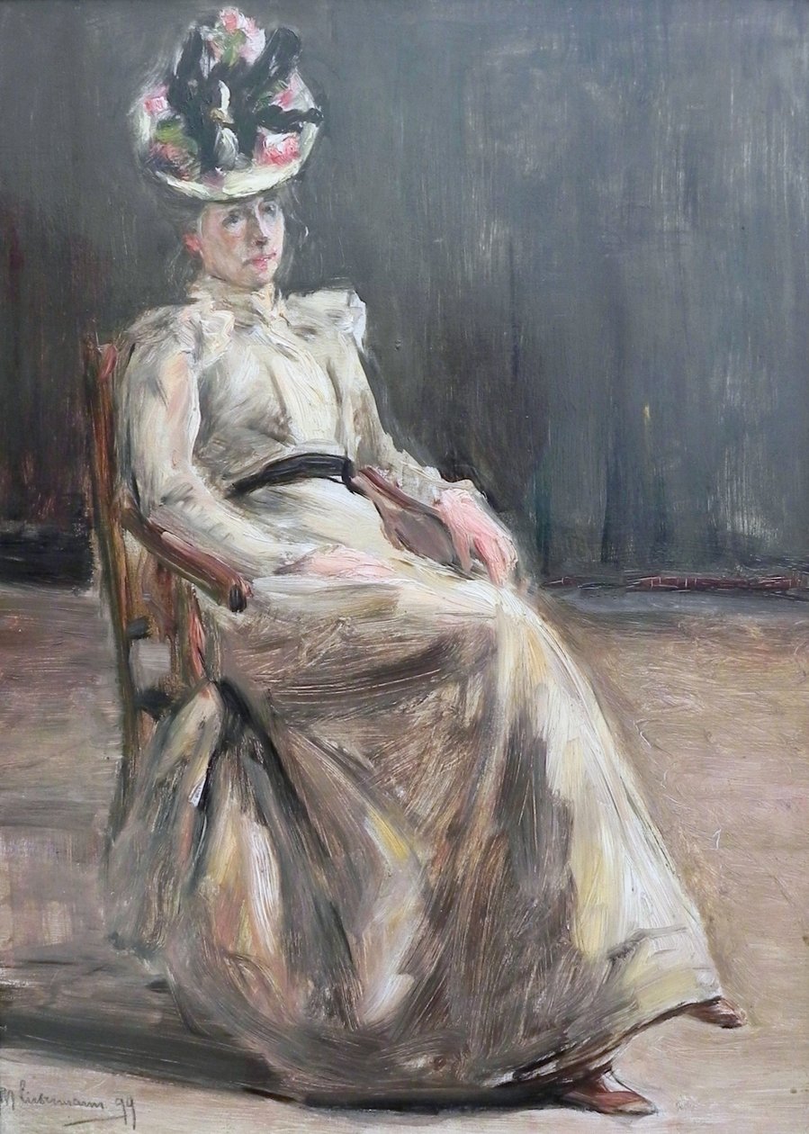 Bir bayanın portresi by Max Liebermann