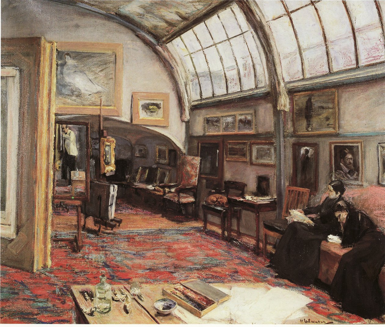 Sanatçının stüdyosu by Max Liebermann