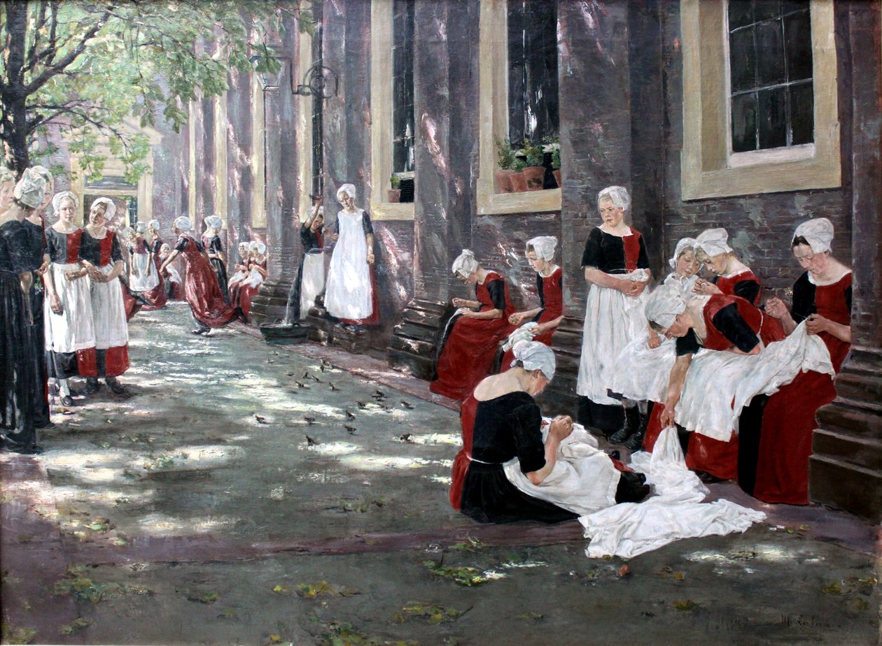 Amsterdam Yetimhanesinde Serbest Dönem by Max Liebermann