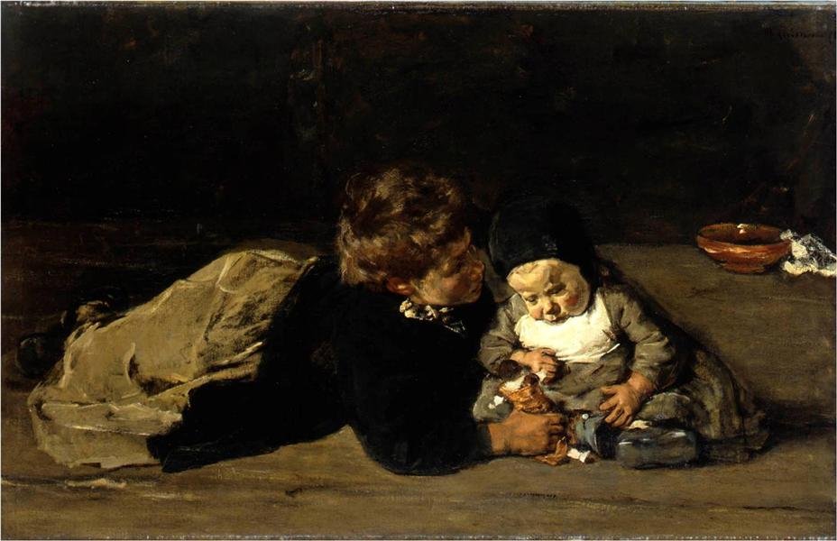 Kardeşler by Max Liebermann