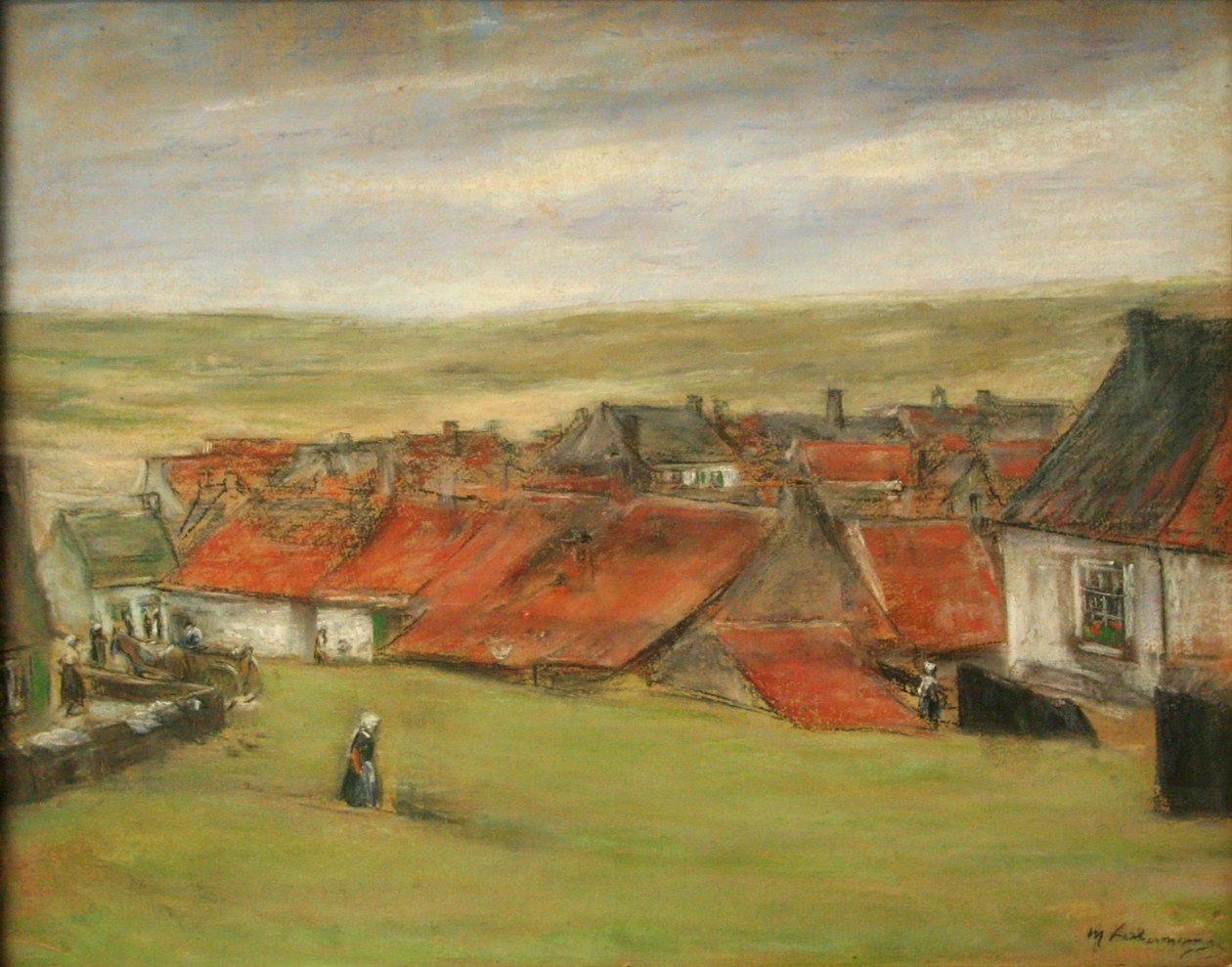 Hollanda köyü by Max Liebermann