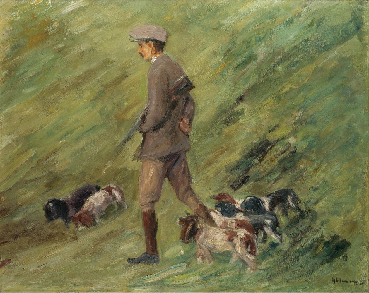 Kum tepelerinde avcı by Max Liebermann
