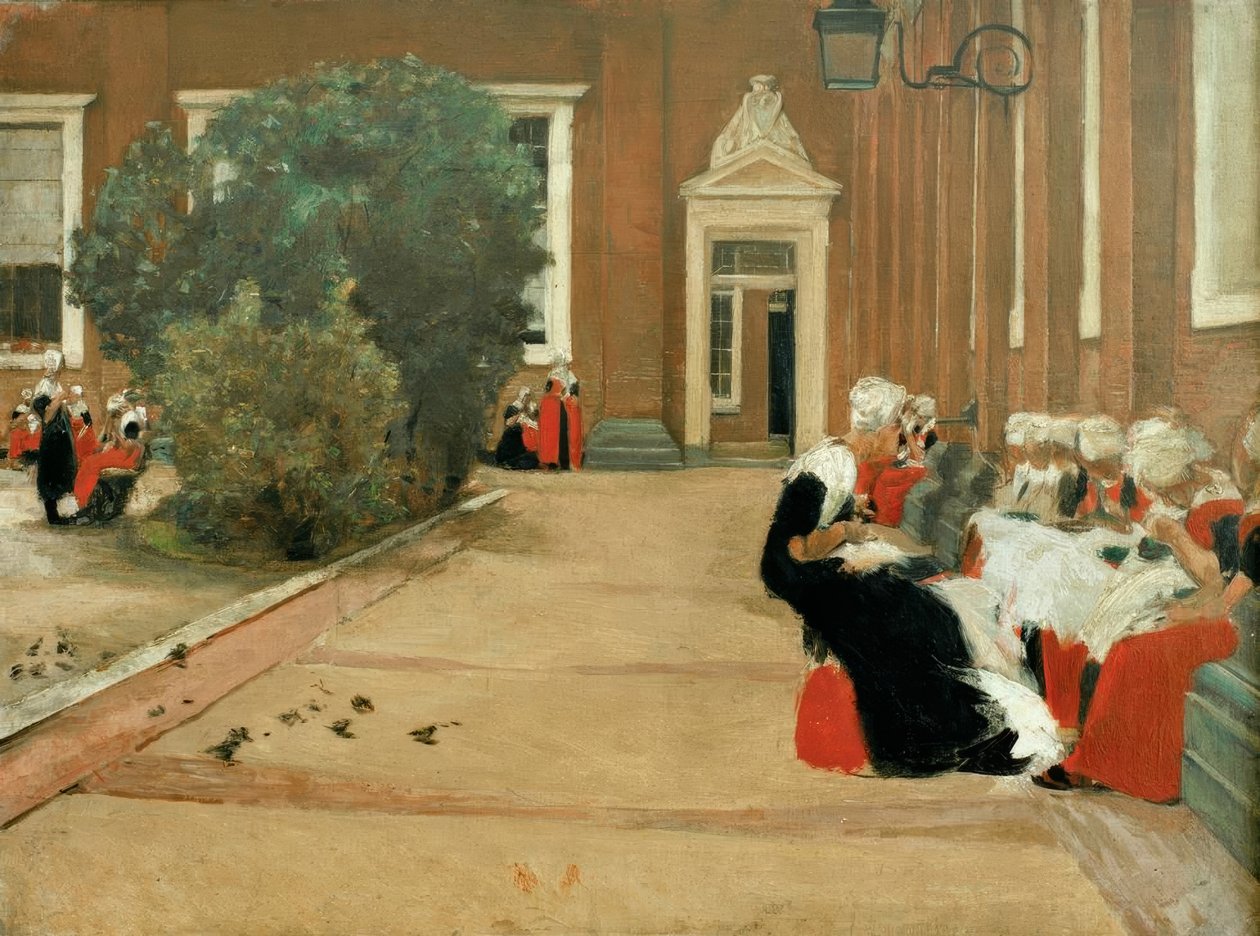 M.Liebermann, Amsterdam yetim kız by Max Liebermann