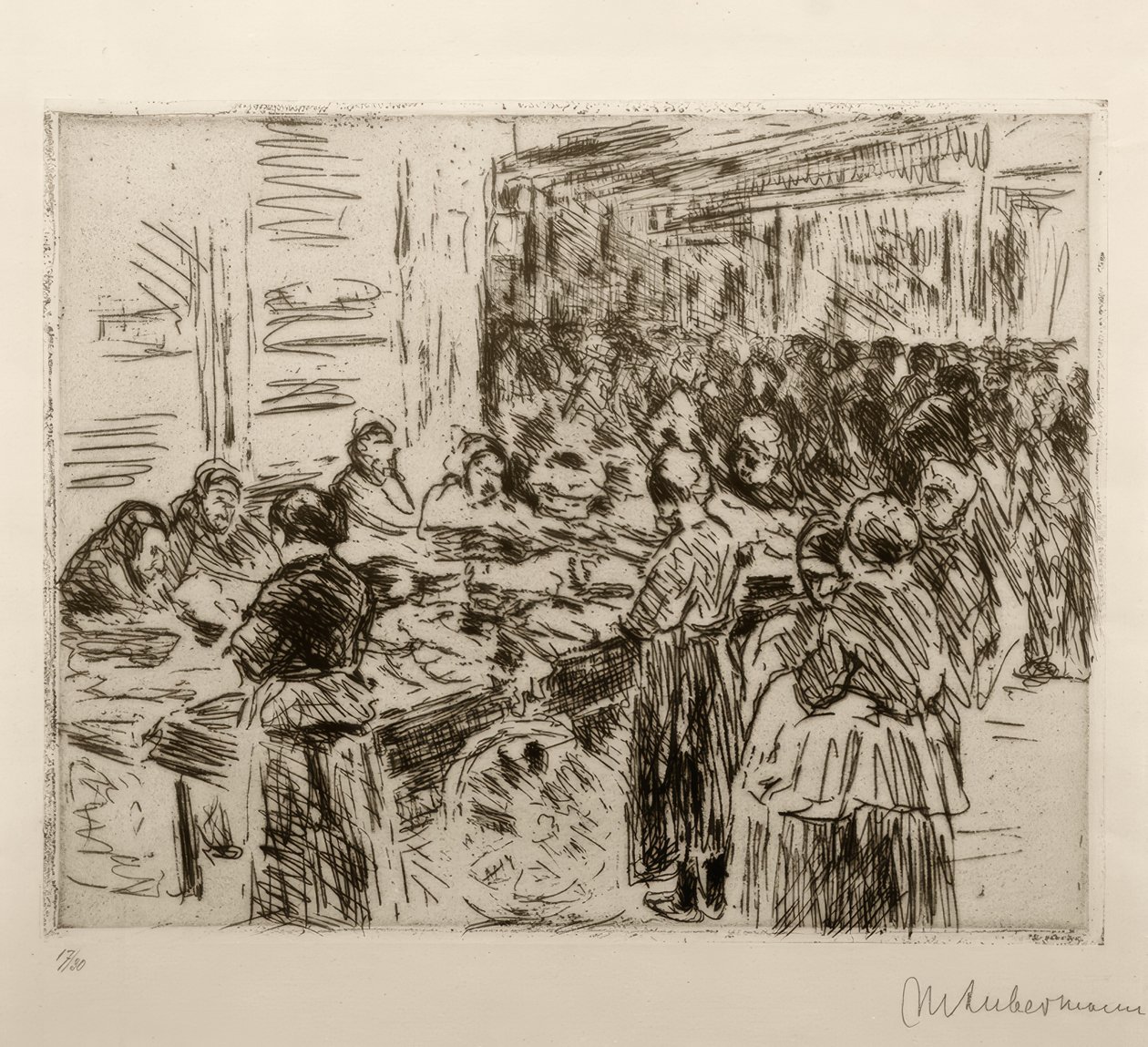 M.Liebermann, Judengasse (Amsterdam) by Max Liebermann