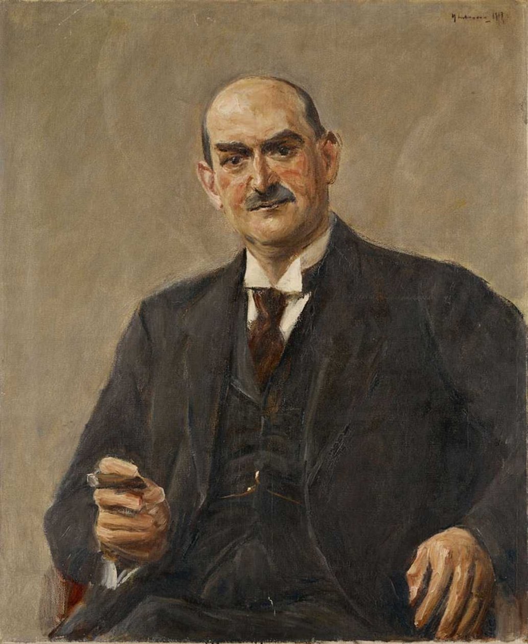 Portre Ticari Danışmanı Dr. Carl Leopold Netter by Max Liebermann
