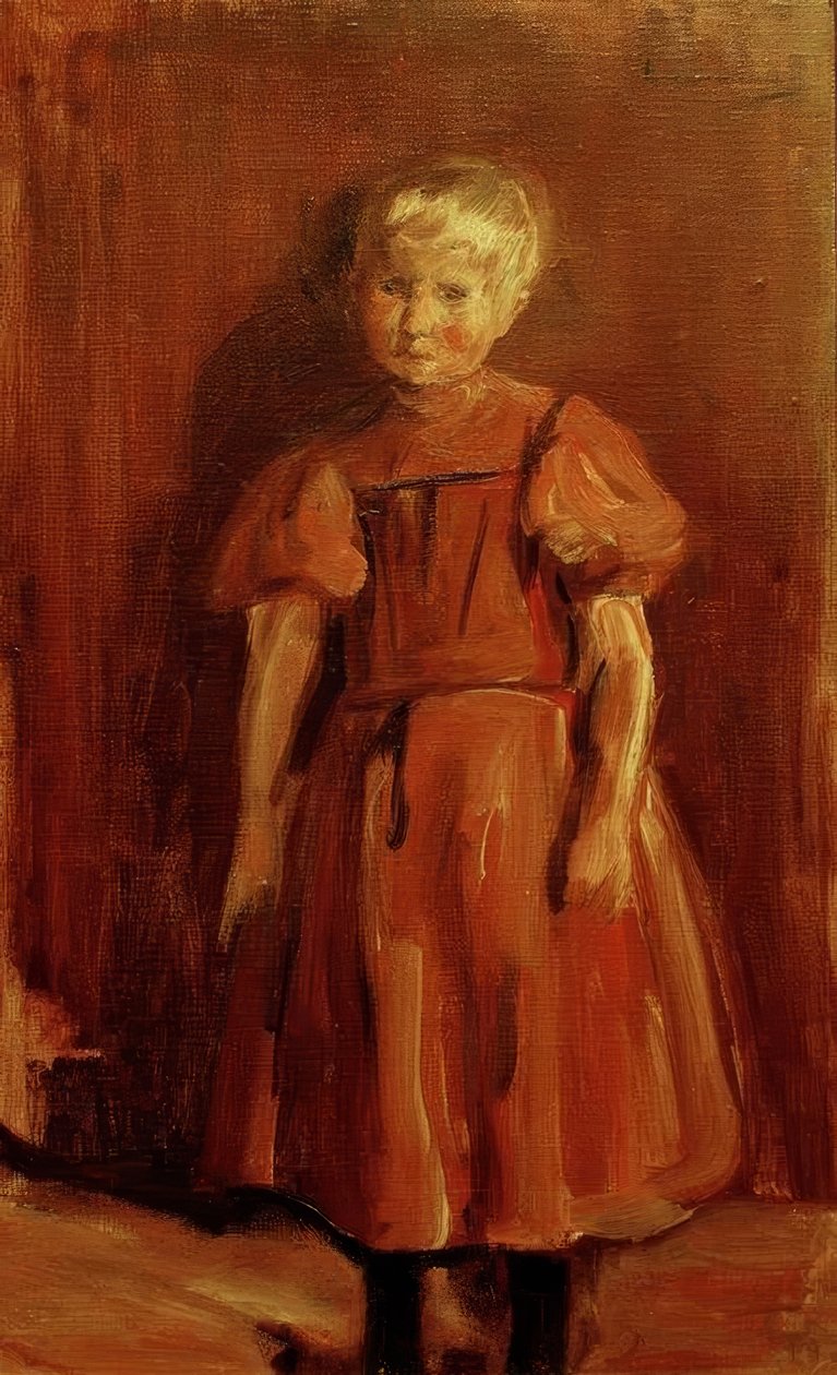 ayakta kız by Max Liebermann