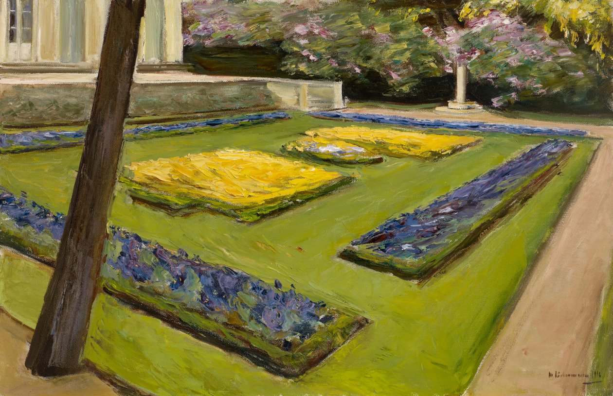 Kuzeybatıya doğru Wannsee Gölü yakınlarındaki Bahçede Teras, 1916 by Max Liebermann