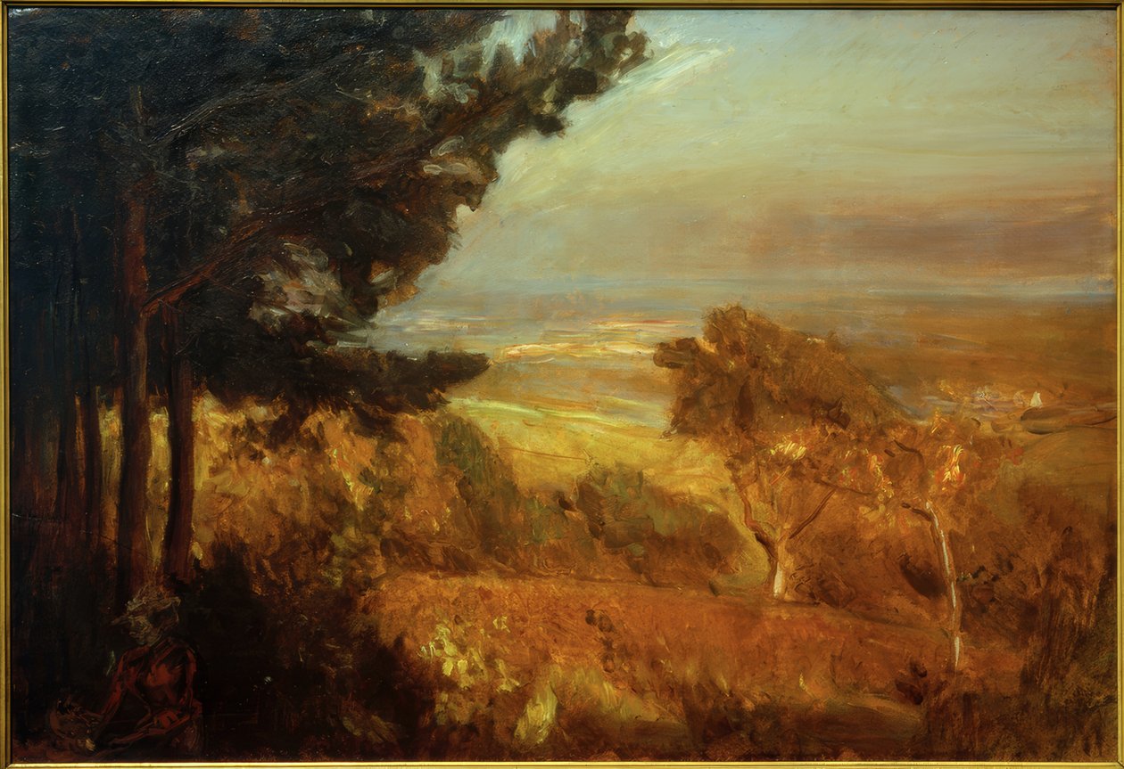 Sonbahar akşamı havası - Neukastel by Max Slevogt